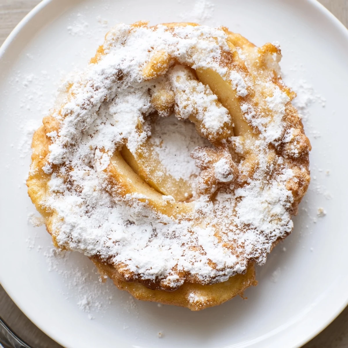 German Apple Fritters Zimt Zucker