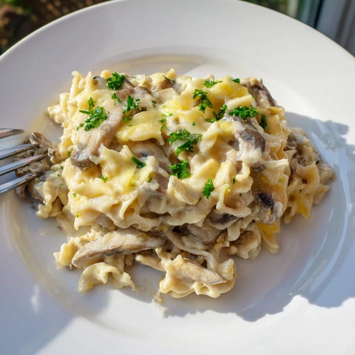 German Noodle Casserole Mushrooms
