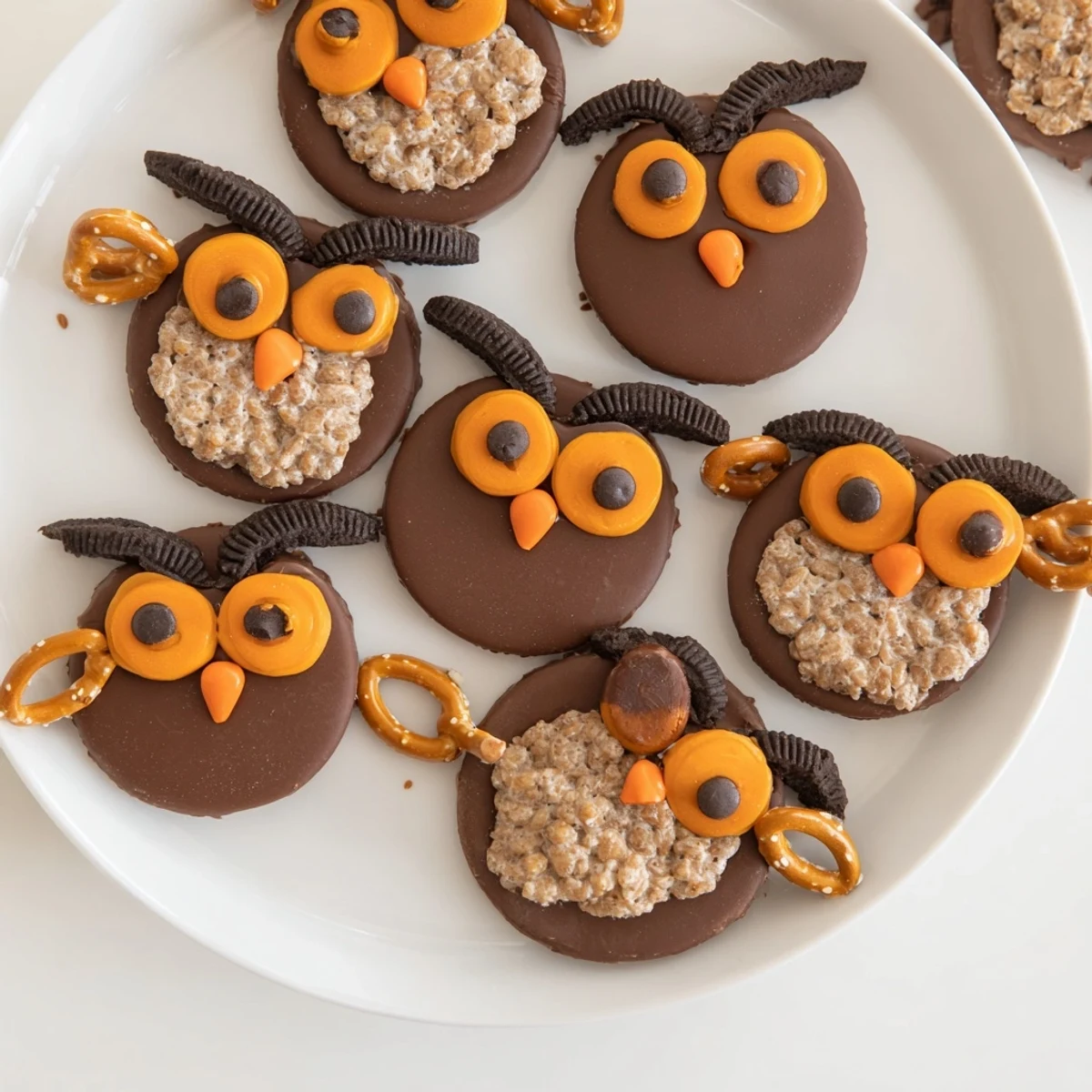 Delighted. Here are the three ALT texts for the "Hoot Hoot Owl-Themed Treat Tray."