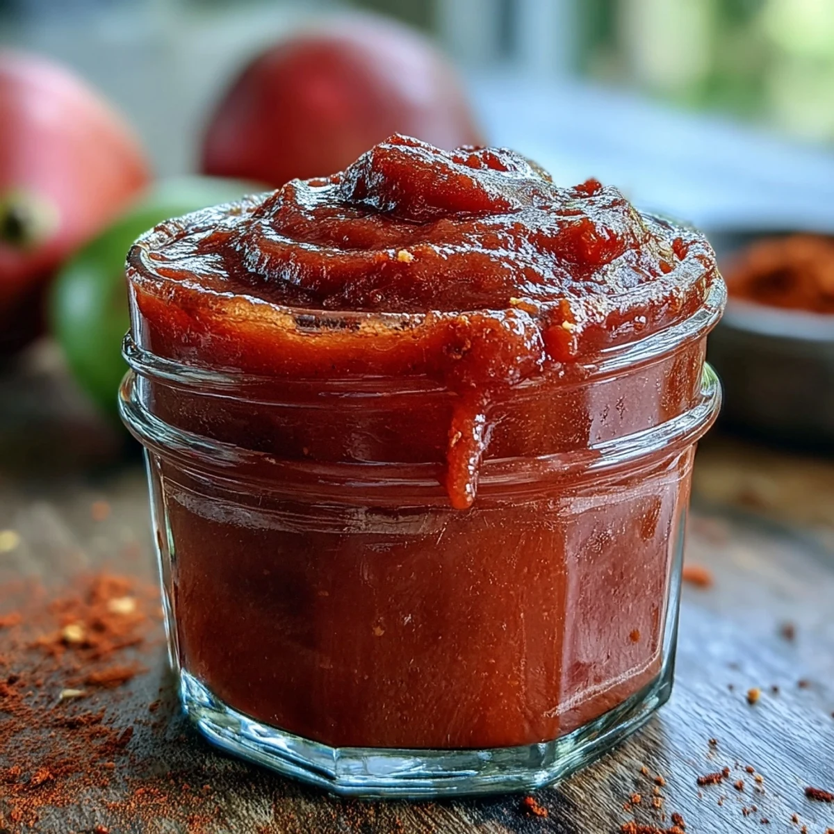 Köstliche Guava BBQ Sauce From Scratch dampft warm aus dem Topf, glatt und würzig, perfekt zum Bestreichen.