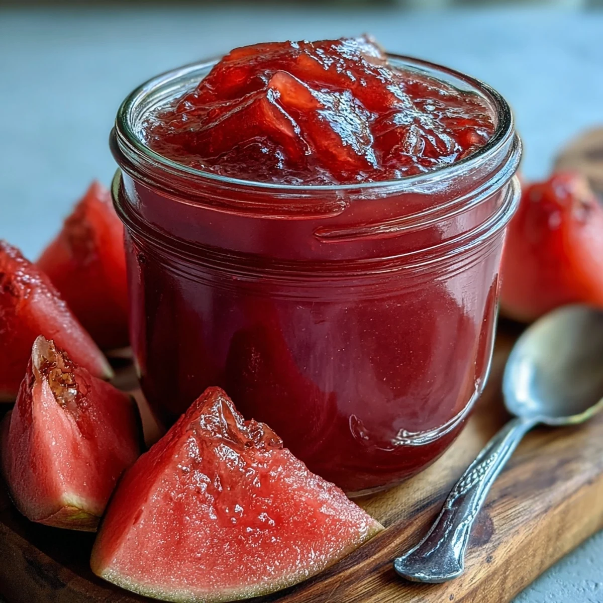 Thick, aromatic Guava Preserves spread on toasted sourdough, topped with cream cheese for a tropical breakfast.
