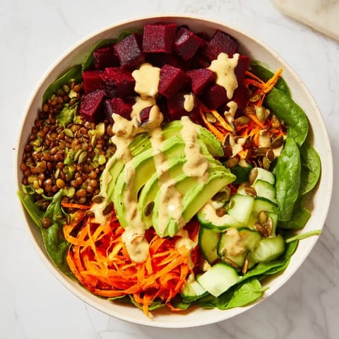 Linsen Rote Bete Power Bowl