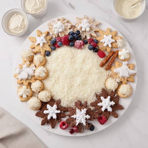 Festliches Schneeflocken-Dessert #52