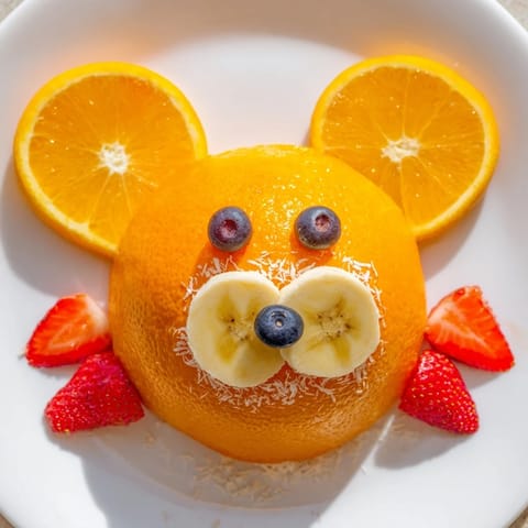 Orange Scheiben Bär Gesicht #67