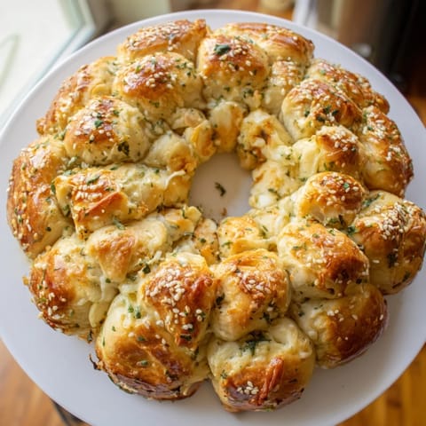 Festlicher Brotkranz mit Kräutern #69