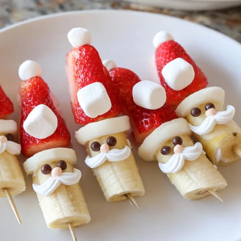 Banane Erdbeer Santa Spieße #71