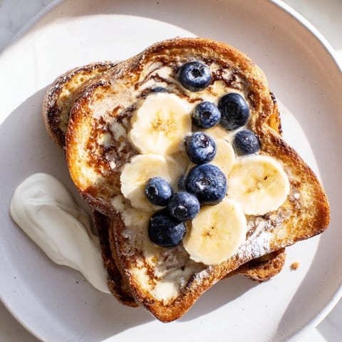 A stack of Protein French Toast, cooked to perfection, showcasing a delicious, custardy texture.