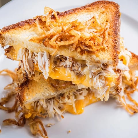 Knuspriges Schalotten Hähnchen Käse