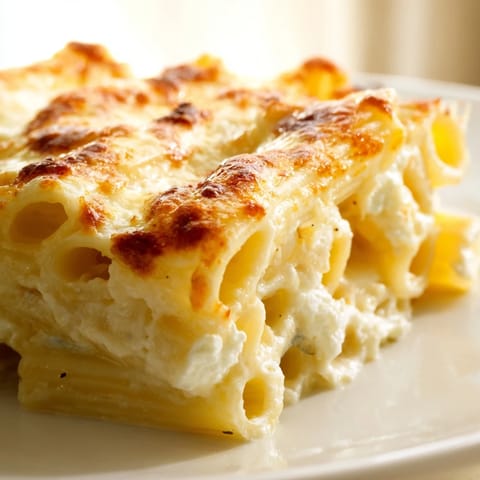 Vierte Käse Gebackene Pasta