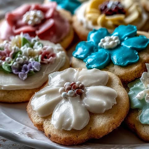 Spring Cookies Flower Shortbread