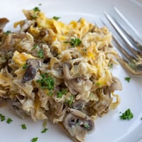 German Noodle Casserole Mushrooms
